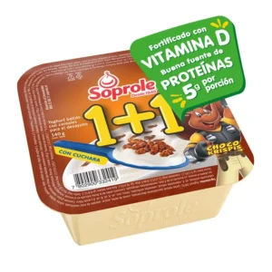 Yoghurt con Cereal 1+1 Choco Krispis Soprole 140 Grs