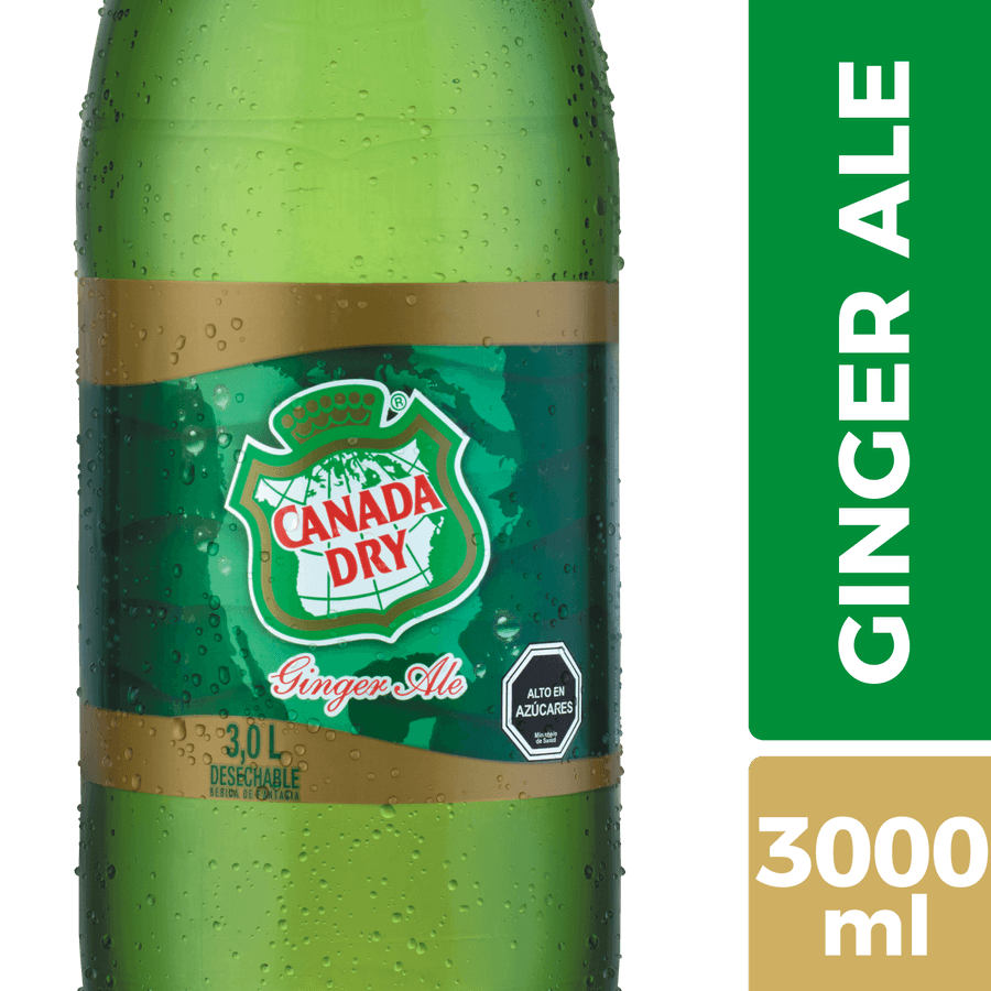 Bebida Canada Dry Ginger Ale Desechable 3 Lts.