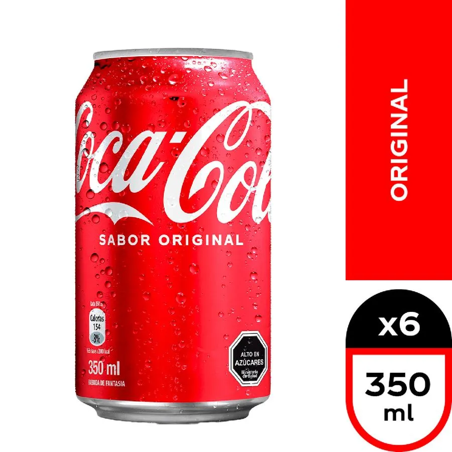 Bebida Coca-Cola Original Lata 350 Cc.