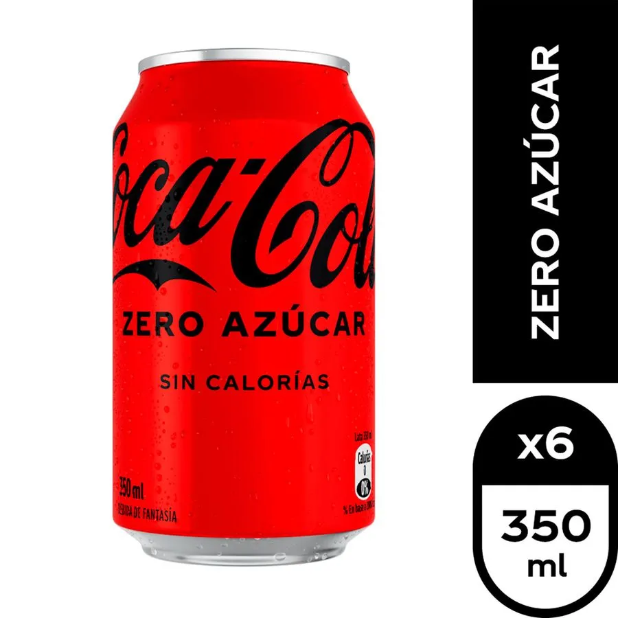 Bebida Coca-Cola Zero AzúcarLata 350 Cc.