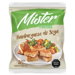 Hamburguesa Soya Mister Veggie 100 Gramos.