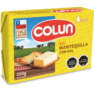 Mantequilla Con Sal Colun 250 Gramos.