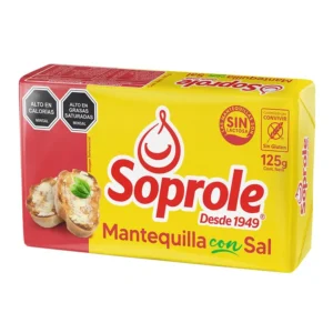 Mantequilla Con Sal Soprole 125 Gramos.