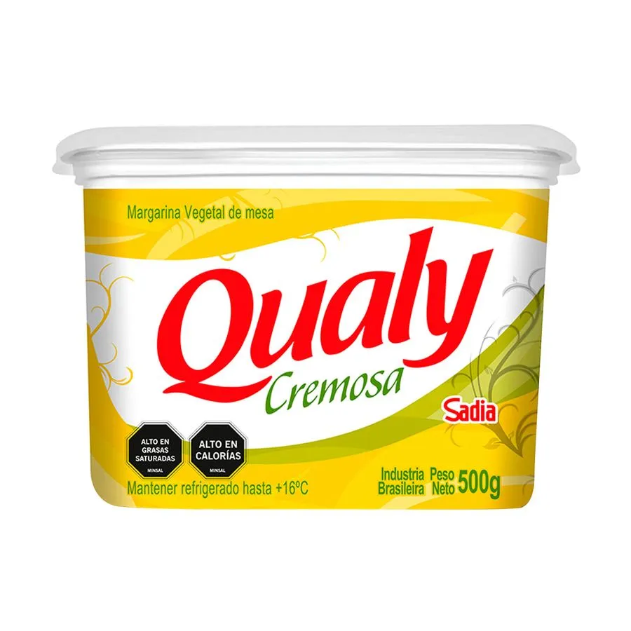 Margarina Qualy Cremosa Con Sal 500 Grs.