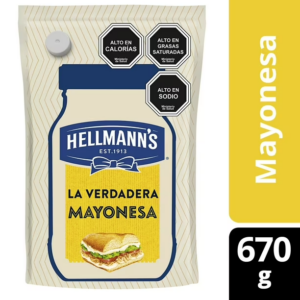 Mayonesa Regular Hellmann´s 670 Grs.