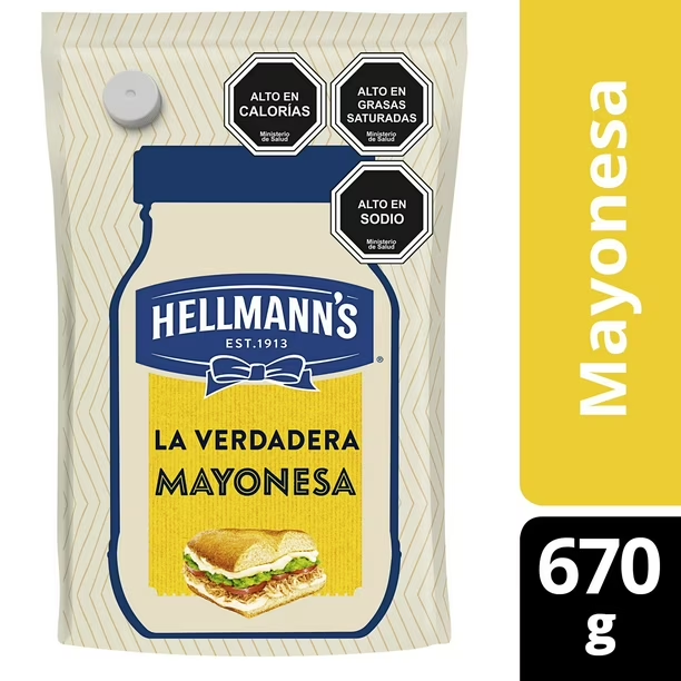 Mayonesa Regular Hellmann´s 670 Grs.