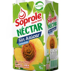 Néctar Durazno Soprole Sin Azucar Añadida 1 Lt.