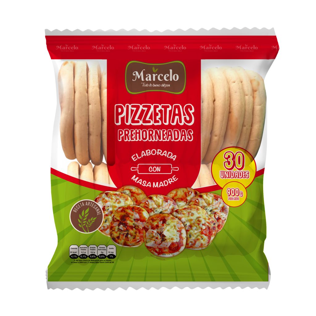Pizzetas Marcelo 30 Unidades 900 Gramos.