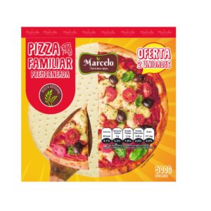 Pre Pizza Familiar Marcelo 2 Unidades 500 Gramos