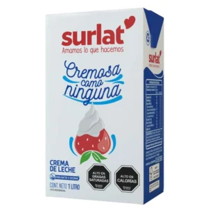 Crema Para Batir Lista de Leche Surlat 1 Litro.