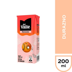 Néctar Durazno Andina Del Valle Bombillin 200 Ml.