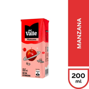 Néctar Manzana Andina Del Valle Bombillin 200 Ml.