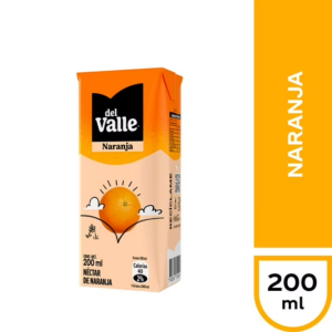 Néctar Naranja Andina Del Valle Bombillin 200 Ml.