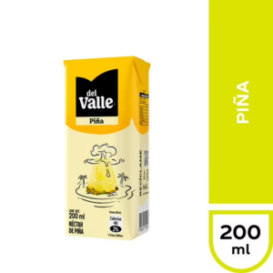 Néctar Piña Andina Del Valle Bombillin 200 Ml.