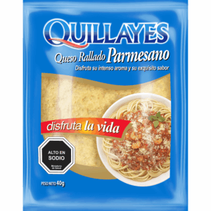 Queso Parmesano Rallado Quillayes 40 Gramos.