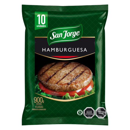 Pack Hamburguesa (90 Gramos) San Jorge 10 Unidades
